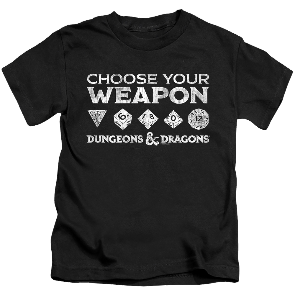 Dungeons & Dragons Choose Your Weapon - Kid's T-Shirt Kid's T-Shirt (Ages 4-7) Dungeons & Dragons   