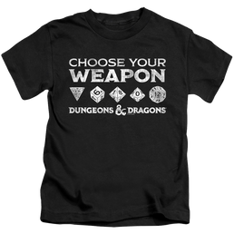 Dungeons & Dragons Choose Your Weapon - Kid's T-Shirt Kid's T-Shirt (Ages 4-7) Dungeons & Dragons   