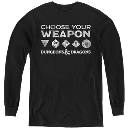 Dungeons & Dragons Choose Your Weapon - Youth Long Sleeve T-Shirt Youth Long Sleeve T-Shirt Dungeons & Dragons   