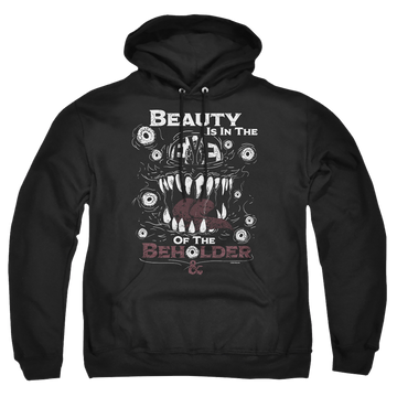 Black pullover hoodie with Dungeons & Dragons Eye Of The Beholder graphic