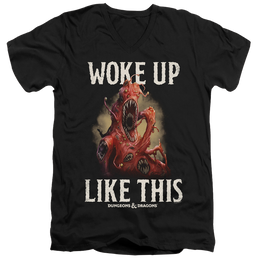 Dungeons & Dragons Woke Like This - Men's V-Neck T-Shirt Men's V-Neck T-Shirt Dungeons & Dragons   