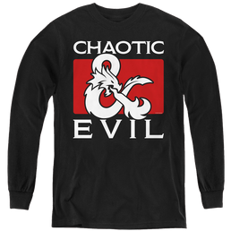 Dungeons & Dragons Chaotic Evil - Youth Long Sleeve T-Shirt Youth Long Sleeve T-Shirt Dungeons & Dragons   