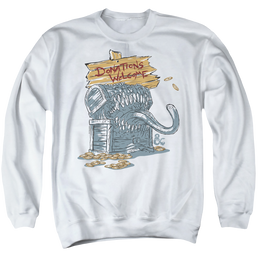 Dungeons & Dragons Donations Welcome Mimic - Men's Crewneck Sweatshirt Men's Crewneck Sweatshirt Dungeons & Dragons   