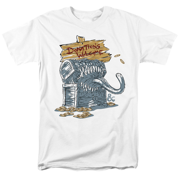 Dungeons & Dragons Donations Welcome Mimic - Men's Regular Fit T-Shirt Men's Regular Fit T-Shirt Dungeons & Dragons   