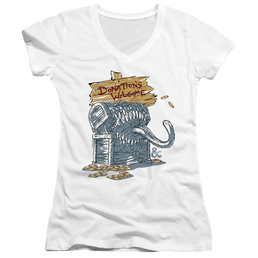 Dungeons & Dragons Donations Welcome Mimic - Juniors V-Neck T-Shirt Juniors V-Neck T-Shirt Dungeons & Dragons   