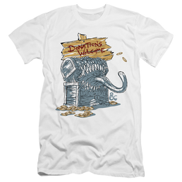 Dungeons & Dragons Donations Welcome Mimic - Men's Premium Slim Fit T-Shirt Men's Premium Slim Fit T-Shirt Dungeons & Dragons   