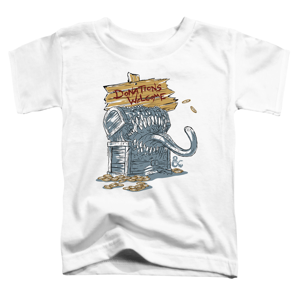 Dungeons & Dragons Donations Welcome Mimic - Toddler T-Shirt Toddler T-Shirt Dungeons & Dragons   