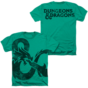 Dungeons & Dragons Giant Ampersand men's all-over heather t-shirt