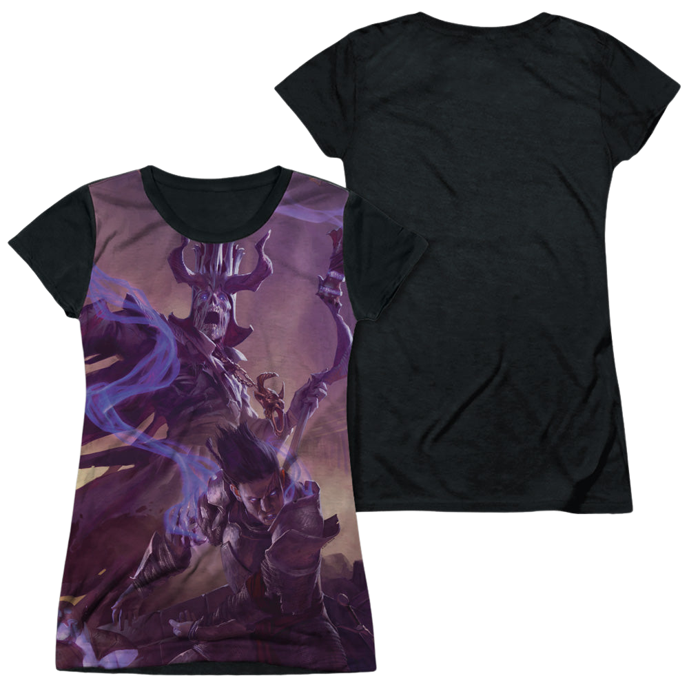 Dungeons & Dragons Dm Cover - Juniors Black Back T-Shirt Juniors Black Back T-Shirt Dungeons & Dragons   