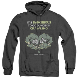Dungeons & Dragons Dangerous To Go Alone - Heather Pullover Hoodie Heather Pullover Hoodie Dungeons & Dragons   