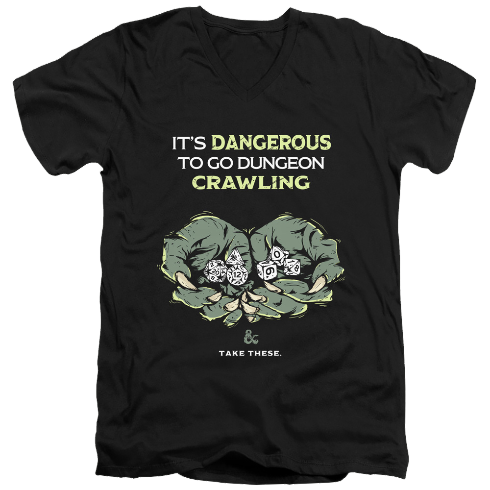 Dungeons & Dragons Dangerous To Go Alone - Men's V-Neck T-Shirt Men's V-Neck T-Shirt Dungeons & Dragons   