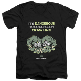 Dungeons & Dragons Dangerous To Go Alone - Men's V-Neck T-Shirt Men's V-Neck T-Shirt Dungeons & Dragons   
