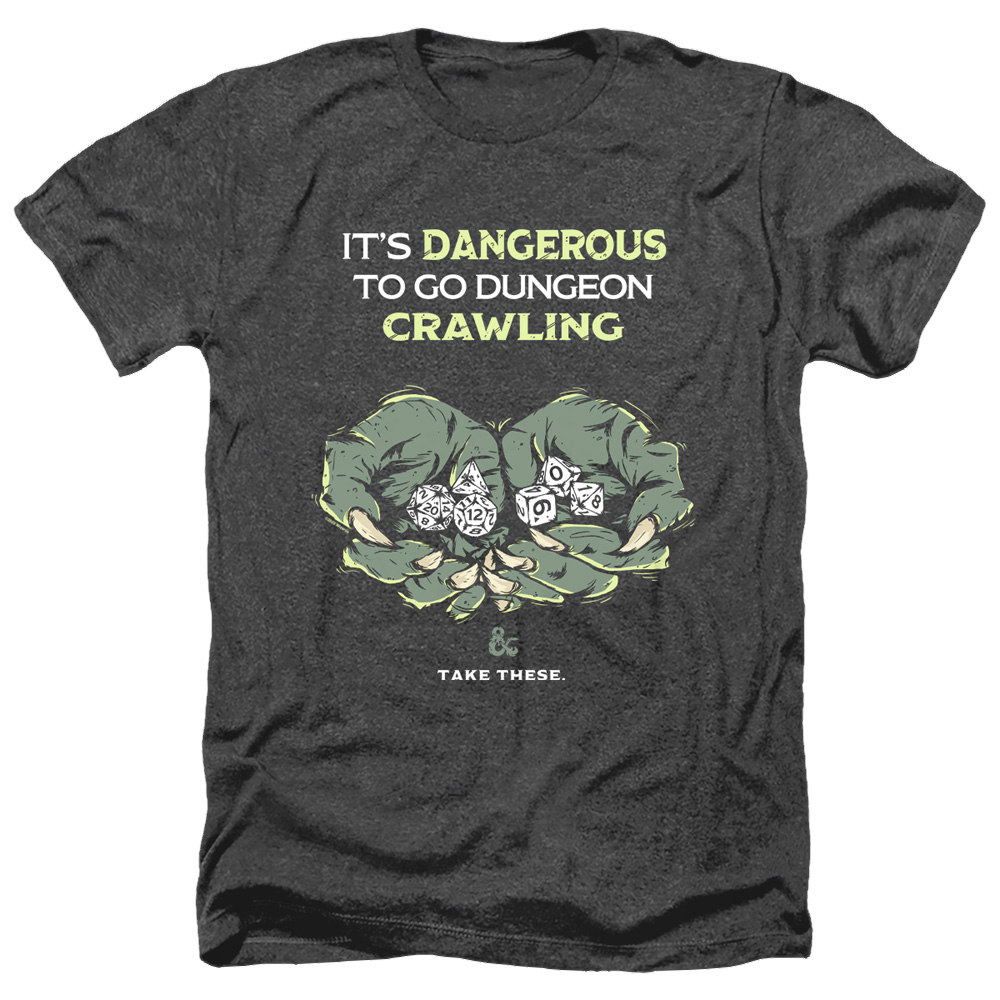 Dungeons & Dragons Dangerous To Go Alone - Men's Heather T-Shirt Men's Heather T-Shirt Dungeons & Dragons   