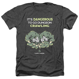 Dungeons & Dragons Dangerous To Go Alone - Men's Heather T-Shirt Men's Heather T-Shirt Dungeons & Dragons   