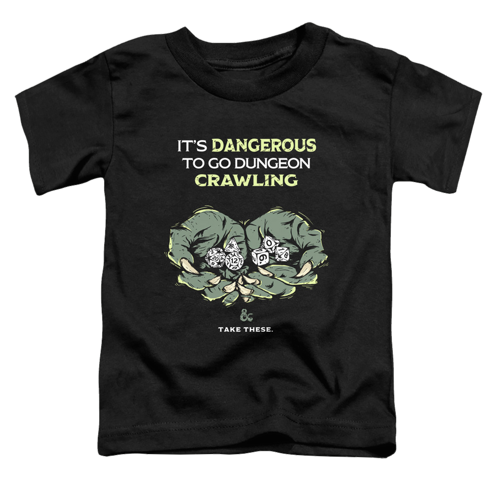 Dungeons & Dragons Dangerous To Go Alone - Toddler T-Shirt Toddler T-Shirt Dungeons & Dragons   