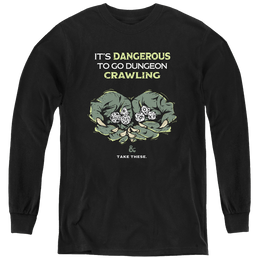 Dungeons & Dragons Dangerous To Go Alone - Youth Long Sleeve T-Shirt Youth Long Sleeve T-Shirt Dungeons & Dragons   