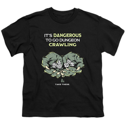Dungeons & Dragons Dangerous To Go Alone - Youth T-Shirt Youth T-Shirt (Ages 8-12) Dungeons & Dragons   