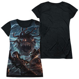 Dungeons & Dragons Monster Manual Cover - Juniors Black Back T-Shirt Juniors Black Back T-Shirt Dungeons & Dragons   