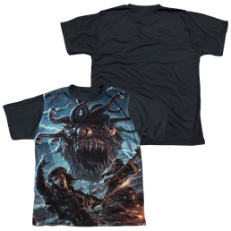 Dungeons & Dragons Monster Manual Cover - Youth Black Back T-Shirt Youth Black Back T-Shirt (Ages 8-12) Dungeons & Dragons   