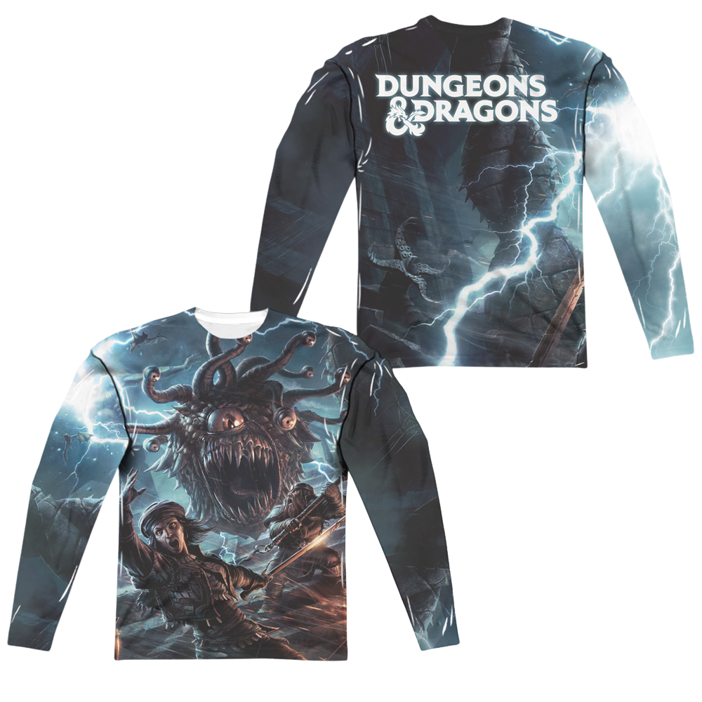 Dungeons & Dragons Monster Manual Cover - Men's All-Over Print Long Sleeve Men's All-Over Print Long Sleeve Dungeons & Dragons   