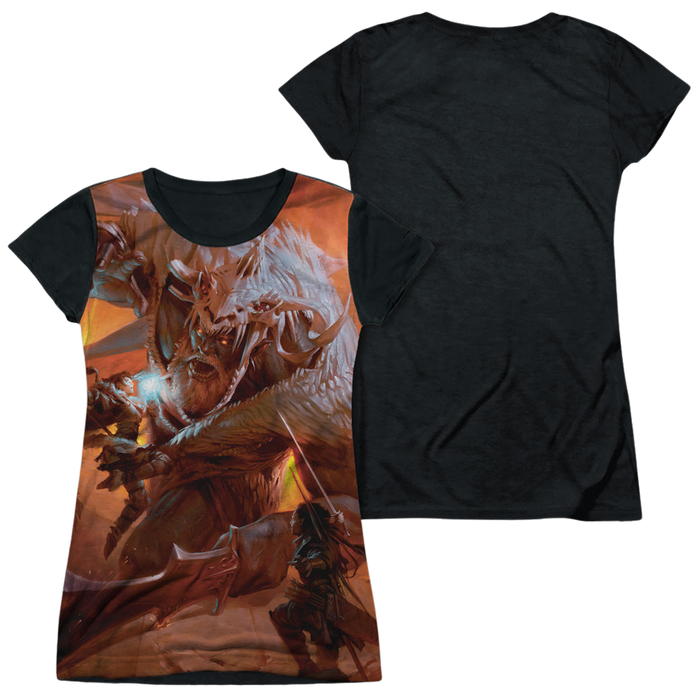 Dungeons & Dragons Players Handbook Cover - Juniors Black Back T-Shirt Juniors Black Back T-Shirt Dungeons & Dragons   