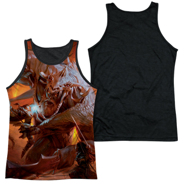 Dungeons & Dragons Players Handbook Cover men's black back tank