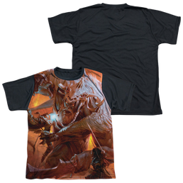 Dungeons & Dragons Players Handbook Cover - Youth Black Back T-Shirt Youth Black Back T-Shirt (Ages 8-12) Dungeons & Dragons   