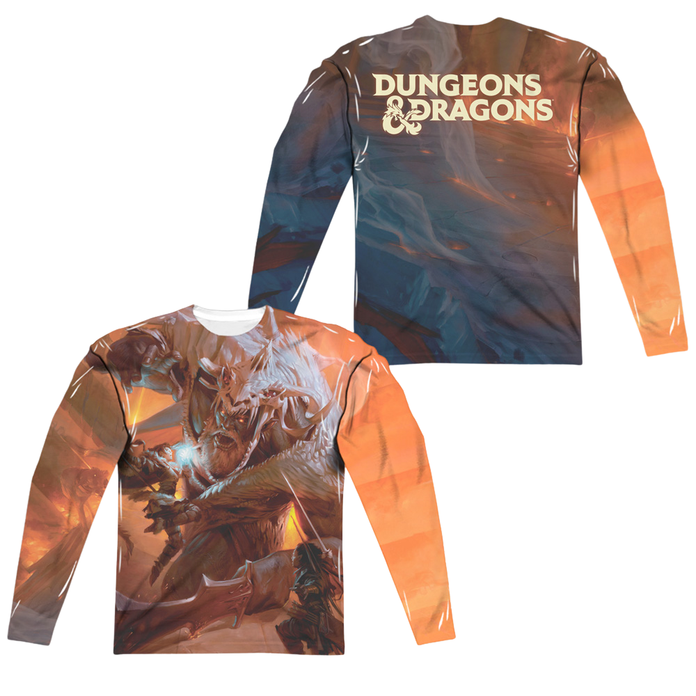 Dungeons & Dragons Players Handbook Cover - Men's All-Over Print Long Sleeve Men's All-Over Print Long Sleeve Dungeons & Dragons   