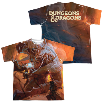 Dungeons & Dragons Players Handbook Cover youth all-over print t-shirt for ages 8 to 12