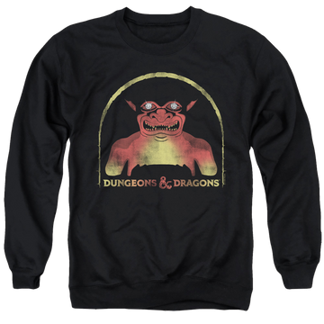 Black men's crewneck sweatshirt with Dungeons & Dragons Old School graphic