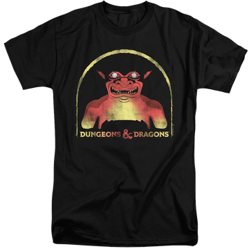 Black men's tall fit t-shirt with Dungeons & Dragons Old School graphic