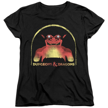Black women's t-shirt with Dungeons & Dragons Old School graphic