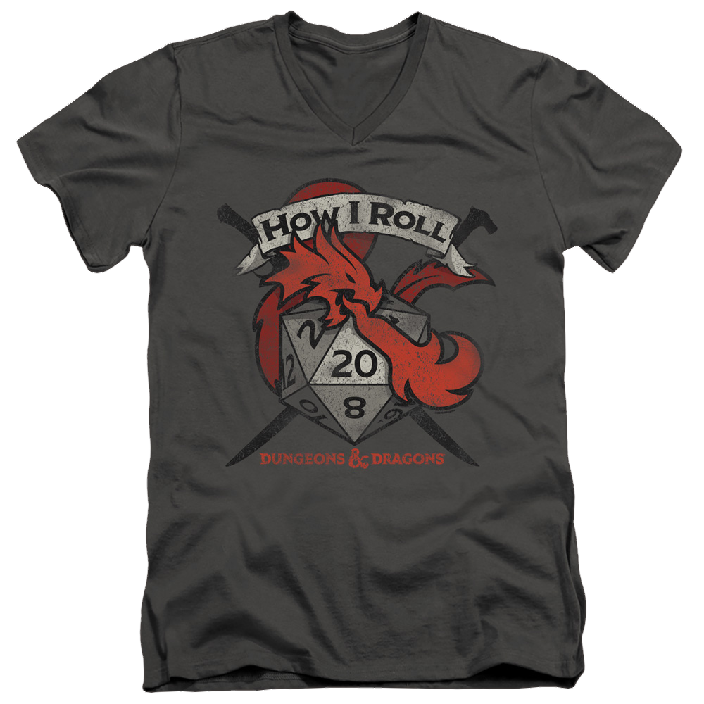Dungeons & Dragons How I Roll D And D - Men's V-Neck T-Shirt Men's V-Neck T-Shirt Dungeons & Dragons   