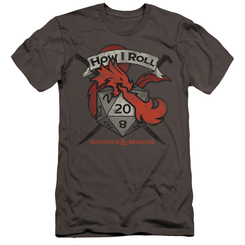 Dungeons & Dragons How I Roll D And D - Men's Premium Slim Fit T-Shirt Men's Premium Slim Fit T-Shirt Dungeons & Dragons   