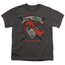 Dungeons & Dragons How I Roll D And D - Youth T-Shirt Youth T-Shirt (Ages 8-12) Dungeons & Dragons   