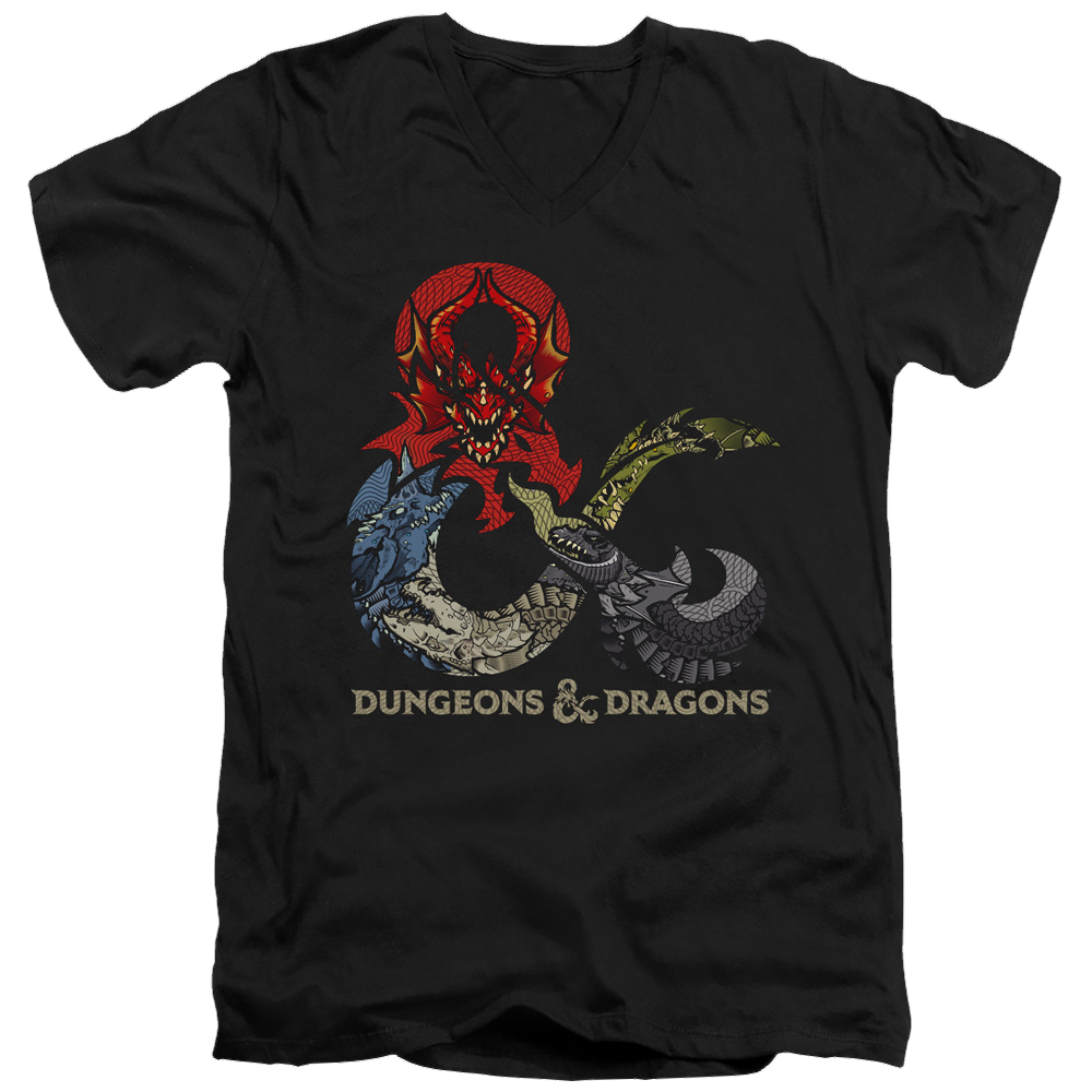 Dungeons & Dragons Dragons In Dragons - Men's V-Neck T-Shirt Men's V-Neck T-Shirt Dungeons & Dragons   