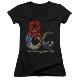 Dungeons & Dragons Dragons In Dragons - Juniors V-Neck T-Shirt Juniors V-Neck T-Shirt Dungeons & Dragons   