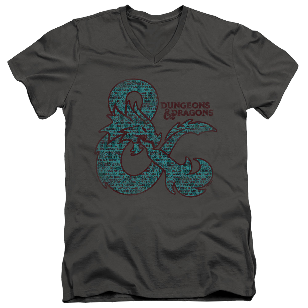 Dungeons & Dragons Ampersand Classes - Men's V-Neck T-Shirt Men's V-Neck T-Shirt Dungeons & Dragons   