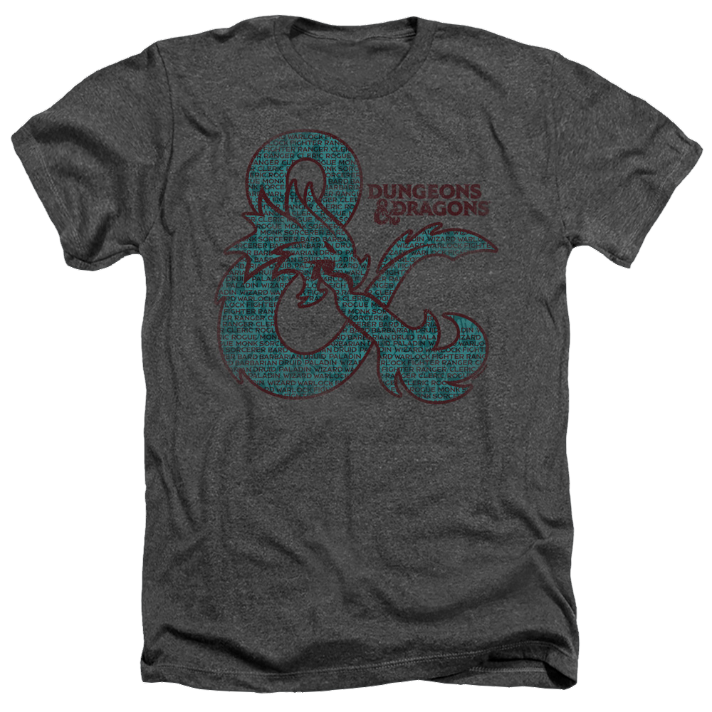 Dungeons & Dragons Ampersand Classes - Men's Heather T-Shirt Men's Heather T-Shirt Dungeons & Dragons   