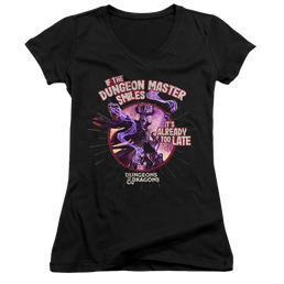 Dungeons & Dragons Dungeon Master Smiles - Juniors V-Neck T-Shirt Juniors V-Neck T-Shirt Dungeons & Dragons   