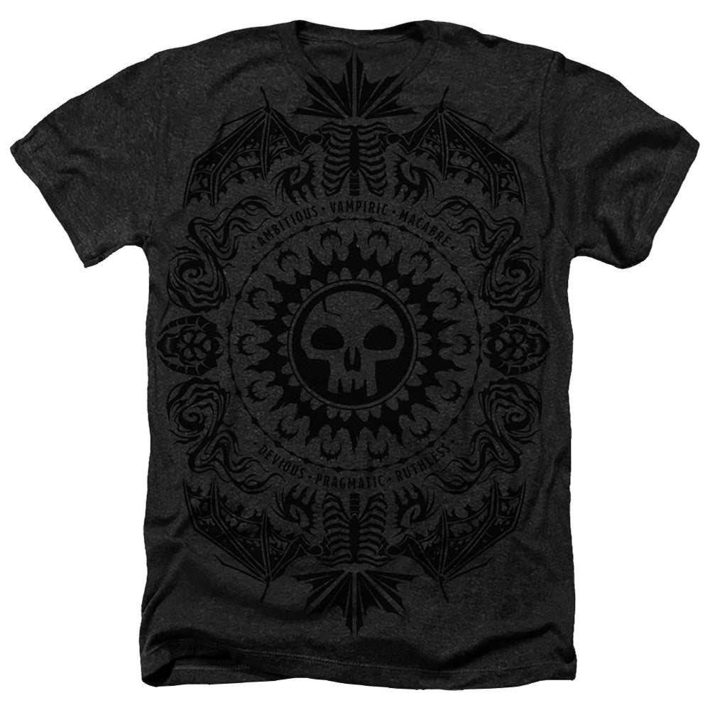 Magic the Gathering Black Mana - Men's All-Over Heather T-Shirt Men's All-Over Heather T-Shirt Magic the Gathering   