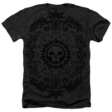 Magic the Gathering Black Mana - Men's All-Over Heather T-Shirt Men's All-Over Heather T-Shirt Magic the Gathering   