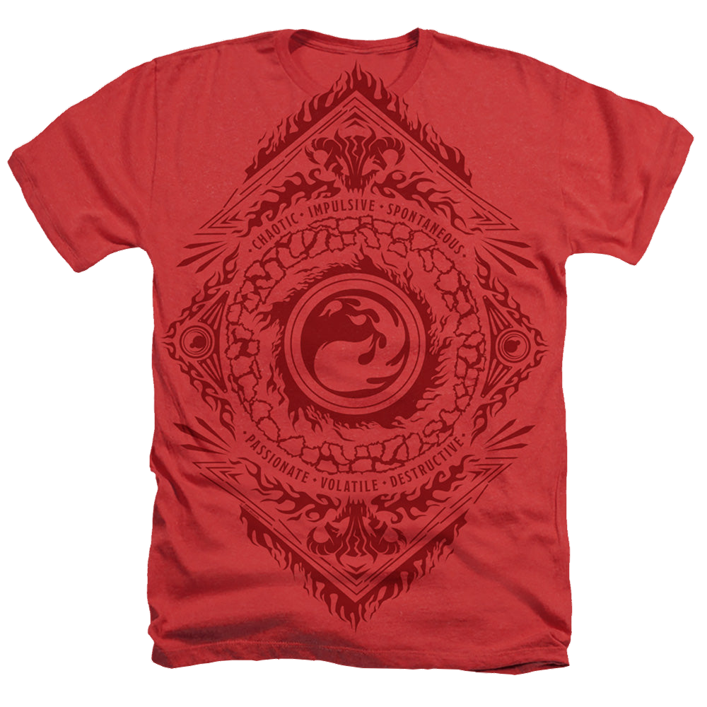 Magic the Gathering Red Mana - Men's All-Over Heather T-Shirt Men's All-Over Heather T-Shirt Magic the Gathering   