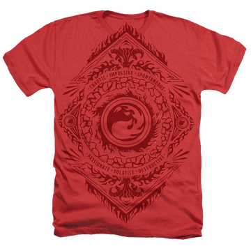 Magic the Gathering Red Mana - Men's All-Over Heather T-Shirt Men's All-Over Heather T-Shirt Magic the Gathering   