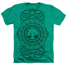 Magic the Gathering Green Mana - Men's All-Over Heather T-Shirt Men's All-Over Heather T-Shirt Magic the Gathering   