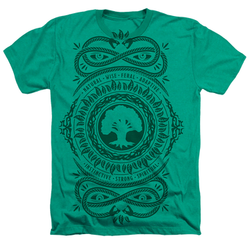 Magic the Gathering Green Mana - Men's All-Over Heather T-Shirt Men's All-Over Heather T-Shirt Magic the Gathering   
