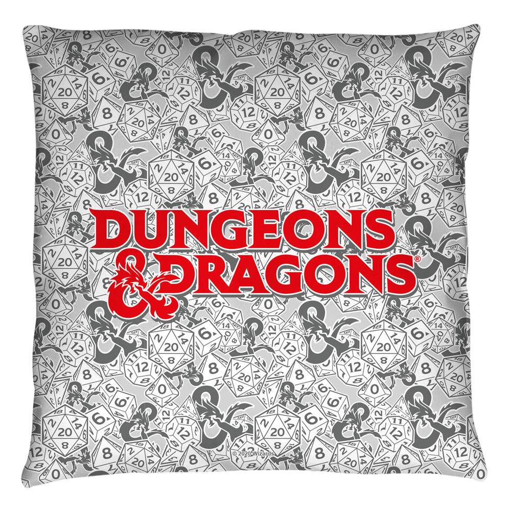 Dungeons & Dragons Cast Your Lot - Throw Pillows Throw Pillows Dungeons & Dragons   