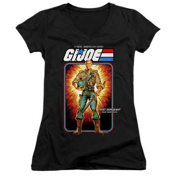 G.I. Joe Duke Card - Juniors V-Neck T-Shirt Juniors V-Neck T-Shirt G.I. Joe   