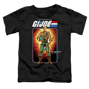 Black toddler t-shirt with G.I. Joe Duke Card graphic