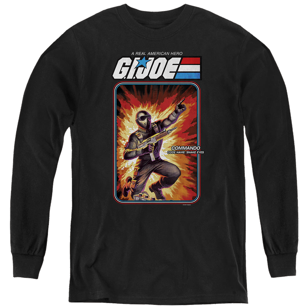G.I. Joe Snake Eyes Card - Youth Long Sleeve T-Shirt Youth Long Sleeve T-Shirt G.I. Joe   